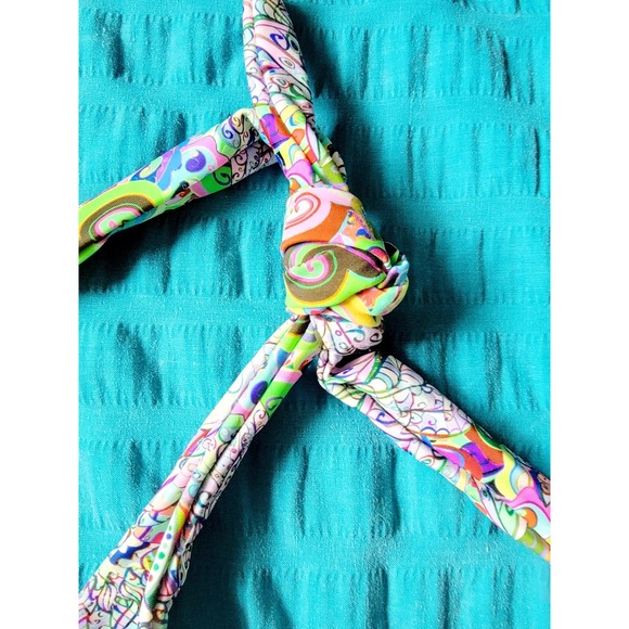 Piel L By Stephanie Polanco Bikini Top‎ Size L Multicolor Halter Style NWT - Picture 5 of 7